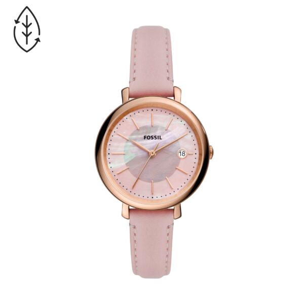 Reloj solar Jacqueline de piel LiteHide™