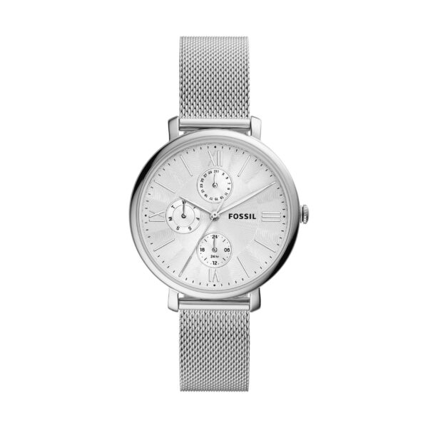 Reloj Jacqueline multifunción de malla de acero inoxidable