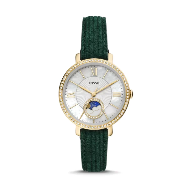 Reloj Jacqueline Sun Moon de Cuero
