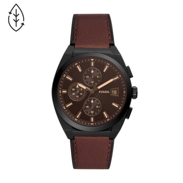 Reloj Everett de Cuero