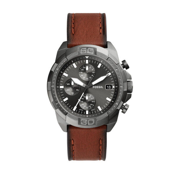Reloj Bronson Cronógrafo de cuero marrón LiteHide™