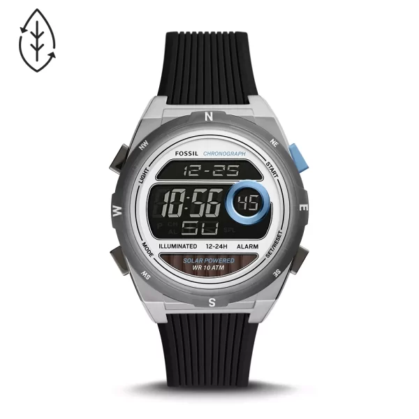 Reloj solar digital Everett de Silicona