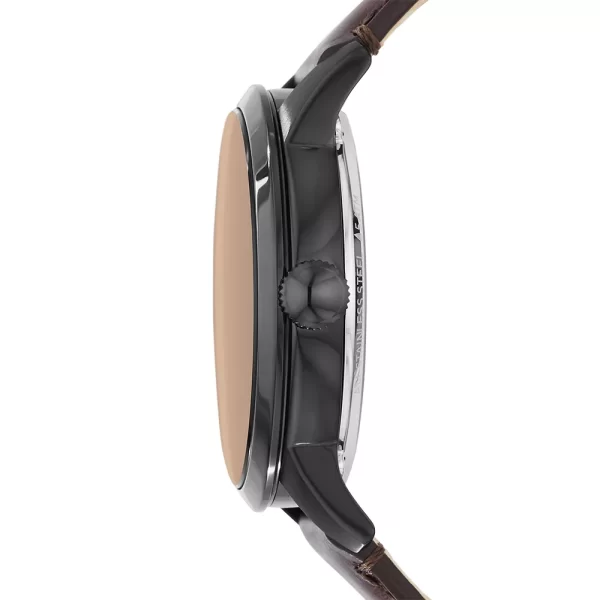 Reloj automático Townsman de cuero
