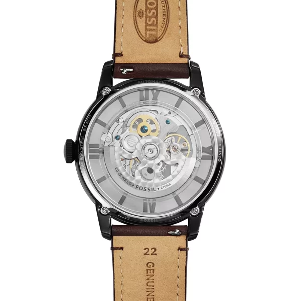 Reloj automático Townsman de cuero