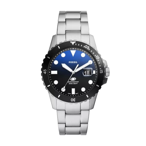 Reloj Fossil Blue Dive de acero inoxidable